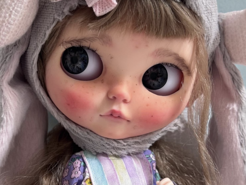 Blythe Doll Custom Liorea with quality natural mohair wig and Obitsu 22 body Gift for her